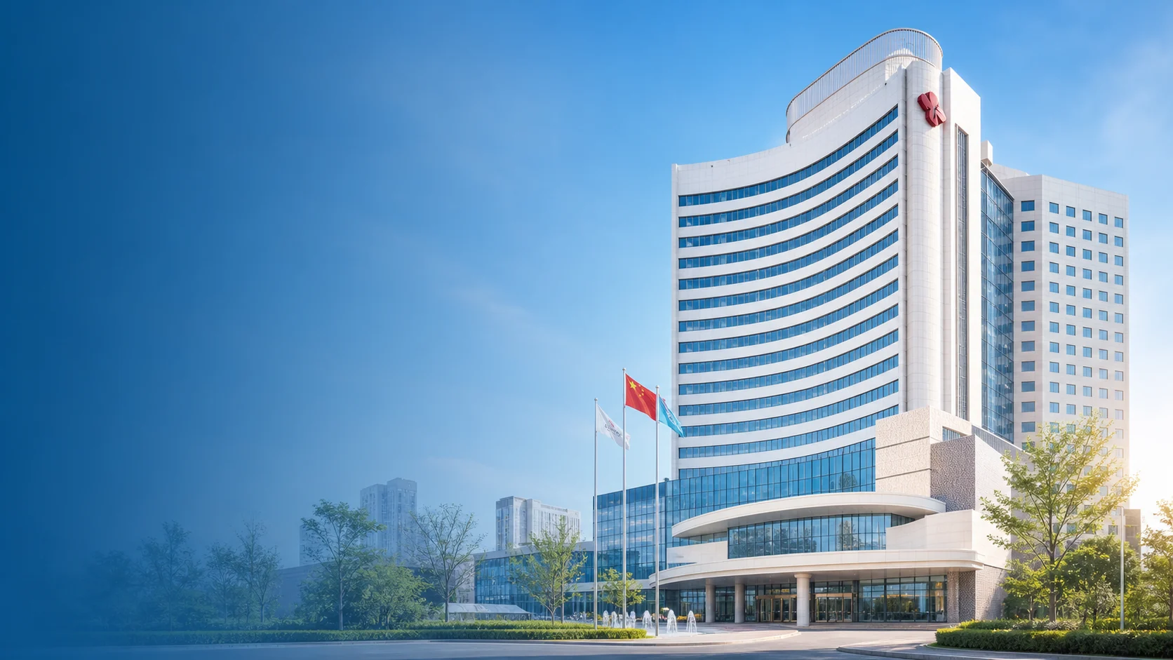 体现郑州陇海妇产医院现代化诊疗环境的医院建筑